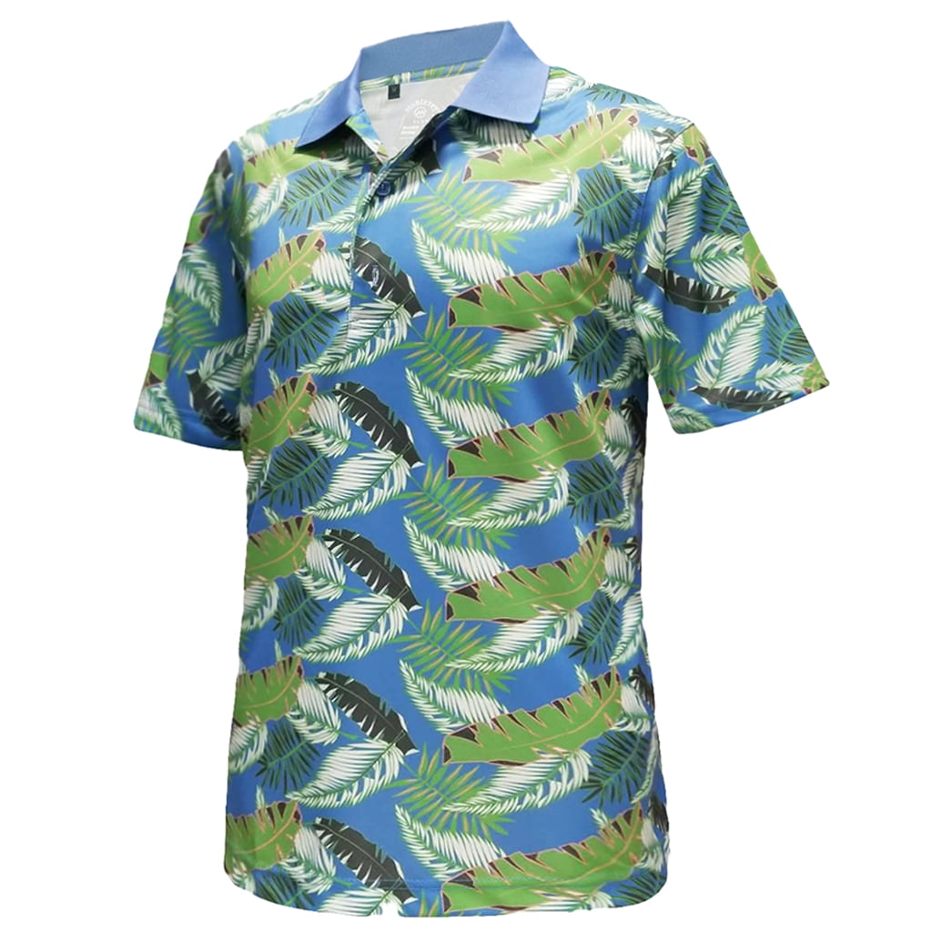 Tipsy Elves - Men's Palm Tree Golf Polo Shirt main image 0
