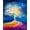 Blue, Pattern 4, variant on ODIKA 4'x6' Machine Washable Non-Slip Area Rug, Vibrant Tree of Life Colorful Botanical Art for High Traffic Rug, Green, 95451