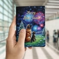 thumbnail image 4 of Happy New Year Mastiff Family Cheer Winter Midnight Firework Travel Passport Wallet Mastiffs Dog Lover Gifts Idea PU Leather Passport Holder Cover - 02025, 4 of 5
