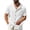 White, variant on Mens Short Sleeve Shirts, Mens Waffle Button Down Shirt Short Sleeve Loose Fit Cuban Summer Beach Plain Tops
