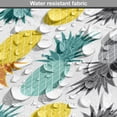 thumbnail image 5 of Pineapple Dog Crate Cover, Repetitive Style Colorful Ananas Motifs Print on Plain Backdrop, Easy to Use Pet Kennel Cover Small Dogs Puppies Kittens, 7 Sizes, Seafoam and Pale Vermilion, by Ambesonne, 5 of 6