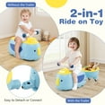 thumbnail image 2 of Gymax 2-in-1 Kids Ride on Toy Toddlers Sliding Car w/Detachable Trailer for Children Blue, 2 of 10