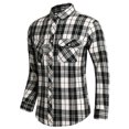 thumbnail image 1 of Cathalem Chemise de Plage Homme Manches Longues Classique Tissée, J L, 1 of 4