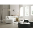 thumbnail image 2 of Kevinplus 2 Piece Modern Boucle Fabric Sectional Sofa Living Room Set White, 2 of 13