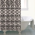 thumbnail image 5 of Tribal Inspired Shower Curtain 72x84 Inches, Quick-Drying Polyester with Plastic Hooks, Boho Chic Rustic Earthy Bathroom Decor Style, 5 of 5