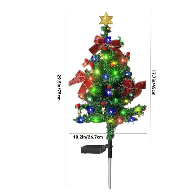 Solar Christmas Lights Outdoor LED String Lights for Garden Tree Decoration with 2 Lighting Modes and Automatic Day Charge Night Activation