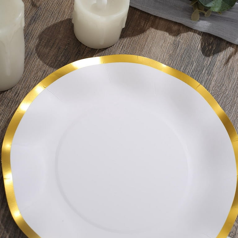 Gold Chinoserie Heavy Duty Paper Plates