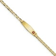 thumbnail image 1 of 14k Yellow Gold Medical Alert Anchor Link Id Bracelet, 1 of 7