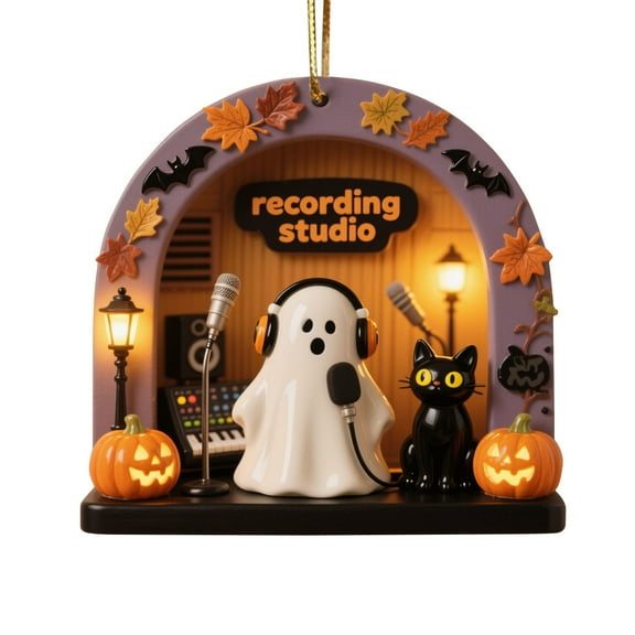 Halloween Ghost Hanging Ornament Spooky Cute Decor Friendly Ghost Pendant for Halloween Tree Holiday Home Decoration