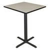 Cain 36" Square Cafe Table, Multiple Colors