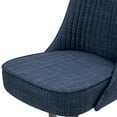 thumbnail image 5 of Chromcraft Fabric Upholstered Caster Chair in Vann Midnight Blue (set of 2), 5 of 5