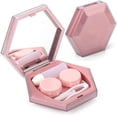 thumbnail image 1 of Color Sparkles Contact Lens Care Vision Care Nobleness Cute Contact Lens Cases Contact Lens Set Contact Lens kit Set Colored Contact Lenses for Women (Pink), 1 of 7