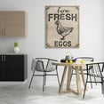 thumbnail image 2 of Farm Fresh Eggs Vintage Hen Animals & Insects Graphic Art Gallery Wrapped Canvas Print Wall Art, 2 of 7