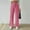 Pink, variant on QUINDOS Womens Pants Plus Size Wide Leg Long High Waisted Casual Pants Knit Drawstring Straight Fit Trousers with Pockets