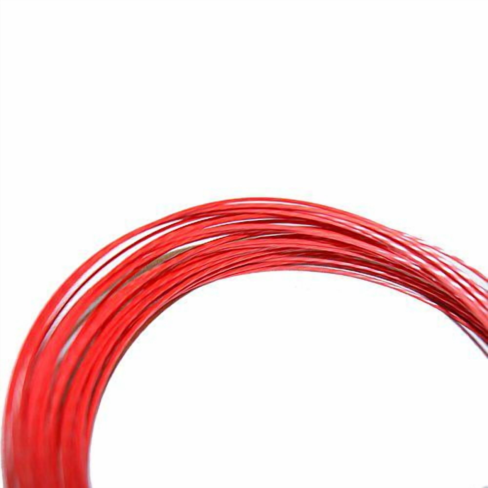 VOLKL Cyclone Tour | Tennis Racquet String | Spin & Control | Ten-sided co-polymer (Red, 18, Set)