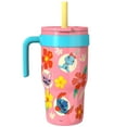 thumbnail image 5 of Zak Designs 18oz Stitch Kids Straw Tumbler, Double Wall Stainless Steel Cruiser Tumbler, 5 of 6