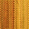 thumbnail image 1 of Ahgly Company Machine Washable Indoor Square Oriental Yellow Traditional Area Rugs, 6' Square, 1 of 4