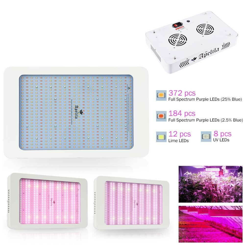 Apelila 8000W LED Grow Light Full Spectrum with Samsung LM301B and UV LEDs Daisy Chain Grow Lights for Indoor Plants Greenhouse Hydroponic Growing