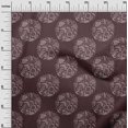 thumbnail image 3 of oneOone Cotton Jersey Maroon Fabric Asian Batik Floral Sewing Fabric By The Yard Printed Diy Clothing Sewing Supplies 58 Inch Wide, 3 of 4