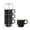Matte Black-12 Ounces, variant on Ceramic Coffee Mug Set 4 Count Mix-Color3 15 Ounces Stacking Ribbed Latte Cups For Cappuccino Tea Hot Cocoa Drinks