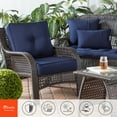 thumbnail image 6 of Sunbrella 20 in. Square Outdoor Throw Pillow (2-Pack) - Canvas Navy, 6 of 6