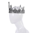 thumbnail image 3 of kurtrusly King Crown for Men Birthday for Men Medieval for Prom Party Ancient silver, 3 of 8
