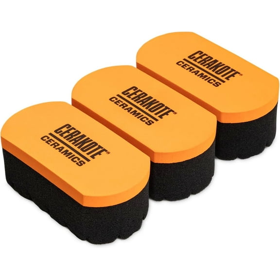 Cerakote Foam Applicator Pad for Automotive Tires and Coatings, Textured Surface, 3-Pack