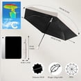 thumbnail image 2 of Automatic Open/Close Travel Umbrella | Coated Fabric, Compact Portable Design - UPF 50+ UV Protection for Sun & Rain, Ideal for Golf, Car, Backpack (All Ages), 2 of 7
