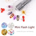 thumbnail image 3 of HLONK Mini Flash Light for LED UV Gel Curing Lamp Light Handheld Nail Lamp USB Rechargeable Nail Flashlight with Silicone Head Anti-slip Handle, 3 of 8