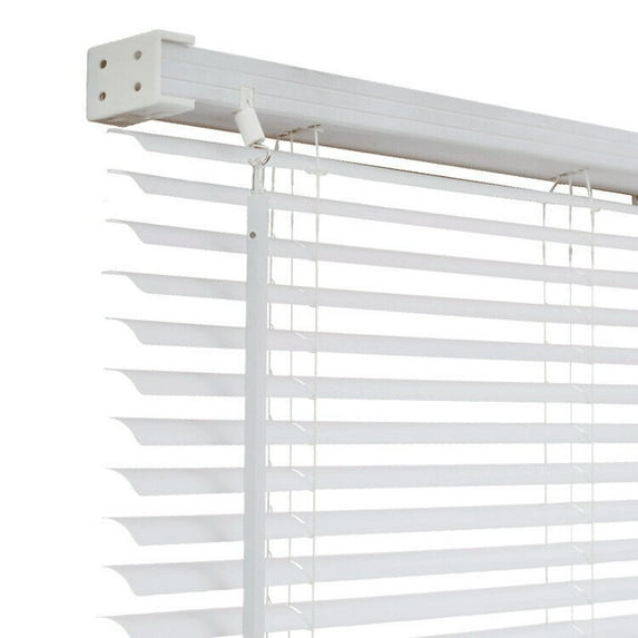 CUSTOM CUT 1" Pvc Blinds Window Venetian White Easy Fit Blind -Free shipping