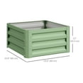 thumbnail image 3 of Outsunny 2' x 2' x 1' 2-Pieces Galvanised Raised Garden Bed, 3 of 10