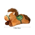 thumbnail image 3 of Plush Horse Doll Mascot, Soft Cotton Stuffed Animal Toy, 7 Inch, Cute Decorative Plush Toy for Kids & Adults, Year of the Horse New Year Gift, Red/Brown, 3 of 6