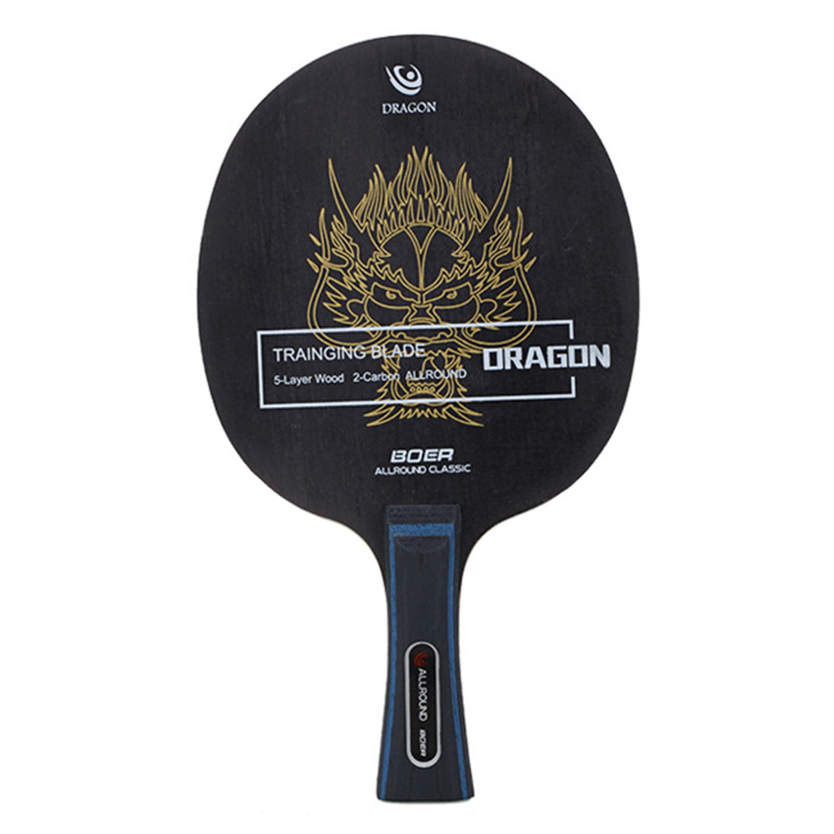 Professional Table Tennis Racket Ping-Pong Carbon Fiber Blade 7 Ply Long Handle 