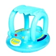 thumbnail image 1 of Portable Inflatable Circle Baby Float Kids Swimming Circle with Sunshade, 1 of 8