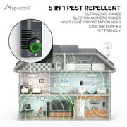 Aspectek Indoor 5-in-1 Ultrasonic Pest Repeller and Eletro-magnetic Pest Repeller