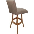 thumbnail image 2 of Extra Tall Solid Wood Bar Stool Sommerville 34" - Basin Beige Fabric - Honey, 2 of 4
