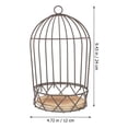 thumbnail image 3 of EIMELI Birdcage Holder Stand Flower Lantern Rack Candleholder Rustic Display Farmhouse Cosmetics Lanterns Storage Cupcake, 3 of 6
