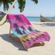 thumbnail image 4 of Toalla de playa de microfibra, súper ligera, colorida, a prueba de arena, multiusos, para viajes, piscina, 30 x 60 pulgadas, tienda de campaña para niños., 4 of 5