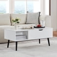 thumbnail image 2 of WEGFTDUOP 39" Wood Lift Top Coffee Table with Hidden Storage & Adjustable Storage Shelf, Convertible Dining Table for Living Room and Office, 2 of 9