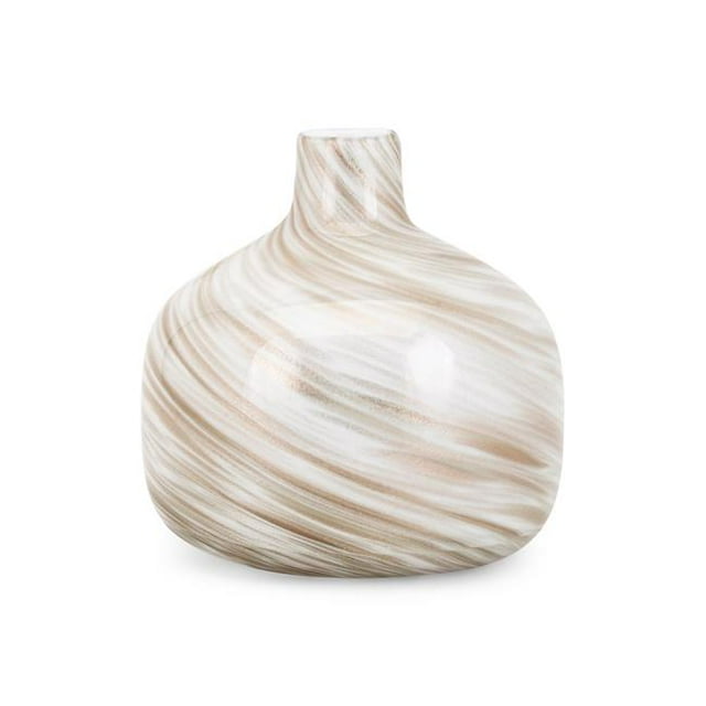 IMAX 15412 Vase en Verre Large Adriana&44; Blanc