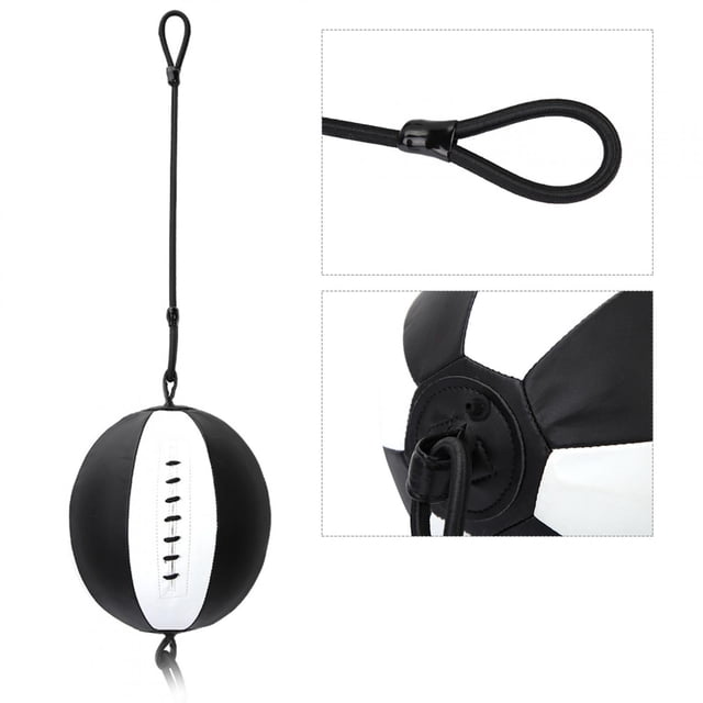 Speed Bag, PU Leather Boxing Ball, Portable Boxing Equipment Durable Training Fitness Ball Hanging Ropes For MMA Training