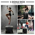 thumbnail image 3 of 30" x 24" x 20" Non-Slip Wooden Plyo Box Jump Exercise Platform, Plyometric Workout Equipment for Home Gym, Training Step Box, Black, 3 of 5