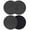 Black, variant on Turquoise Burlap Texture Coasters Set of 6, Farmhouse Vintage Aqua Absorbent Coasters for Drinks, Coaster for Bar Office Dining Coffee Table Accessories Decor, Non Slip Round Desk Coaster