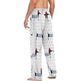 thumbnail image 6 of FREEAMG French Dachshund Dogs Pajama Pants for Men, Men's Separate Bottoms, Pure Cotton Comfortable Lounge Pants?271?, 6 of 7