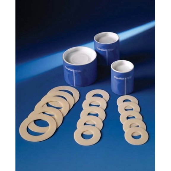 Coloplast Skin Barrier Rings 1" Stoma Opening, Soft and Flexible, Ring-shaped Hydrocolloid Barrier (Box of 30 Each)