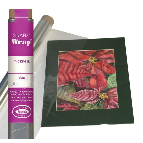 Grafix Dura-Lar Clear Acetate Alternative - 54" x 50 ft x .001", Wrap Roll