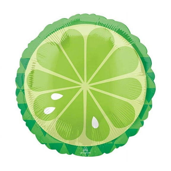 17 inch Tropical Lime Anagram Foil Mylar Balloon - Party Supplies Decorations