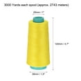 thumbnail image 2 of Uxcell 3000 Yards 40S/2 All-Purpose Polyester Sewing Thread (Yellow), 2 of 5