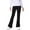 Black, variant on SonxaHe Toddler Girls' Leggings High Waist Active Flared Leggings Children Stretchy Slim Soft Comfortable Yoga Sports Trousers White，Sized 3-4