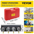 thumbnail image 2 of Vett Motorcycle Fuel Vacuum Carburetor Synchronizer Carb Sync 4 Gauges Balancer Kit, 2 of 5